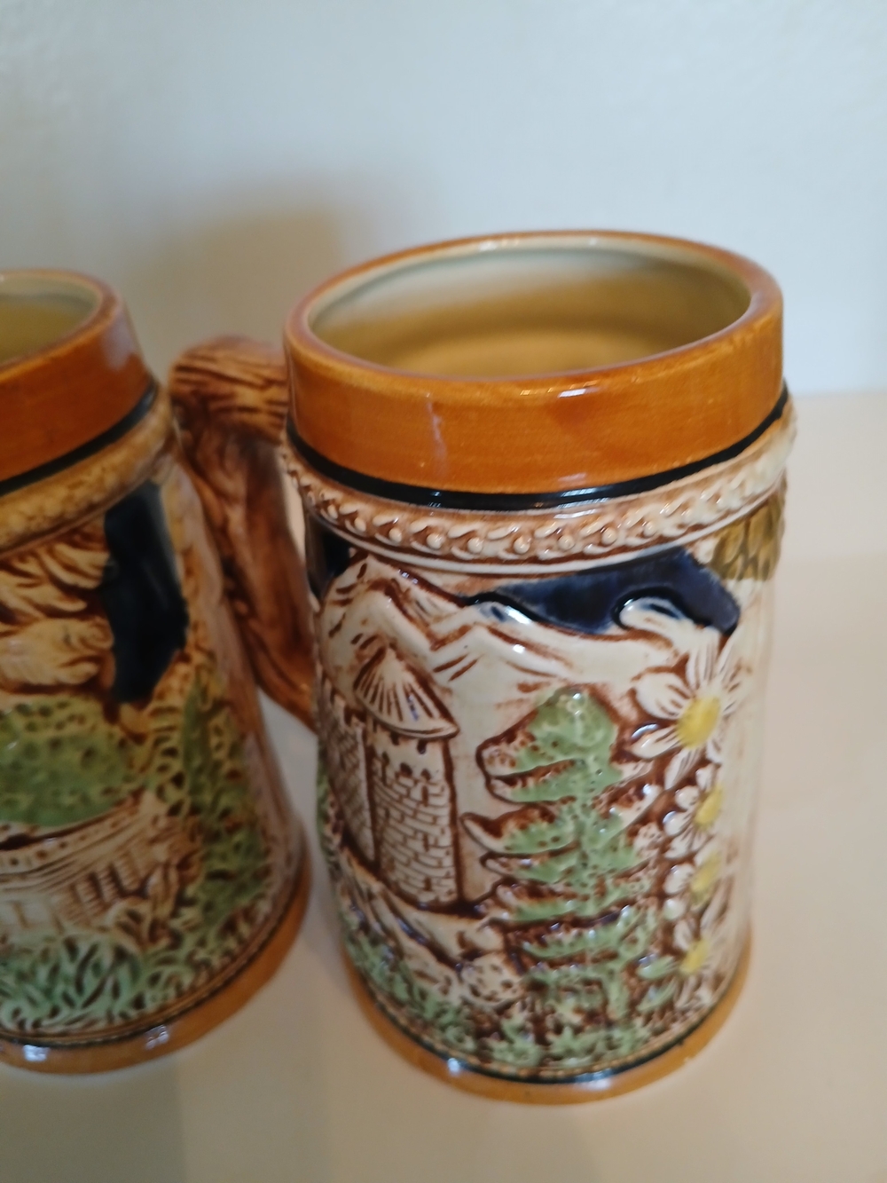Vintage Set of 3 Ceramic Beer Steins / Mugs – Made in Japan - Picture 10 of 15